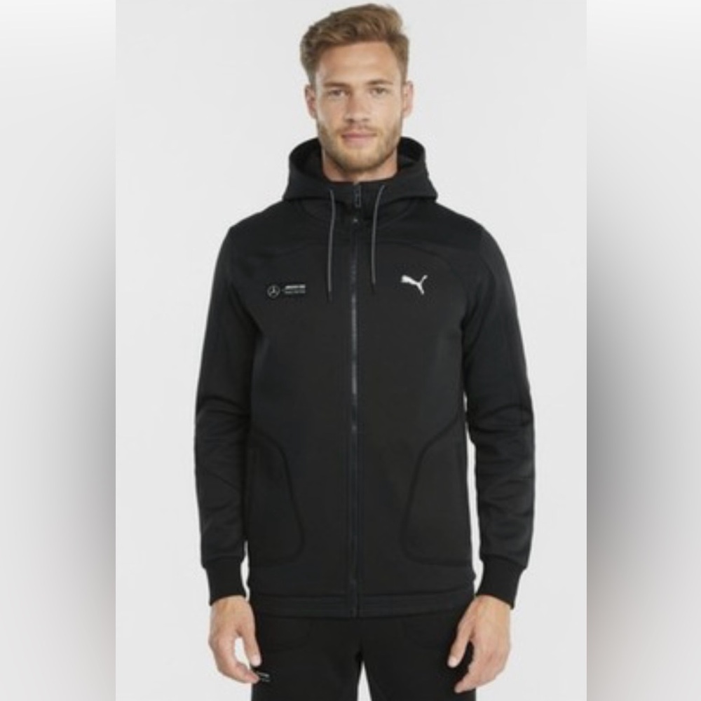Puma Black Mercedes AMG Petronas Formula One Team Full-Zip Hoodie